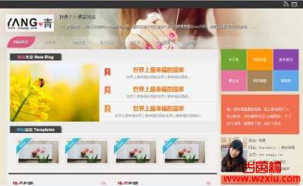 杨青个人博客模板（静态+asp整站源码+帝国模板）