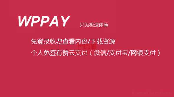 WPPAY免登录付费查看内容/付费下载资源 WordPress插件