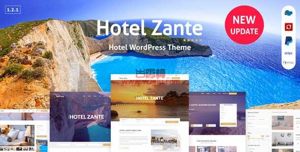 Zante酒店预订主题WordPress主题 – v1.1.3
