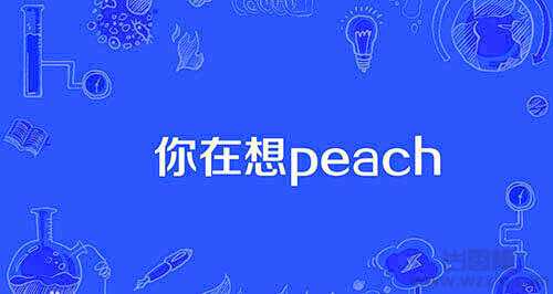 你在想peach屁吃这个网络用词是什么梗？出处在哪