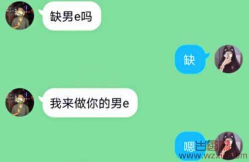 男E是什么意思？做你的男E，缺男E吗