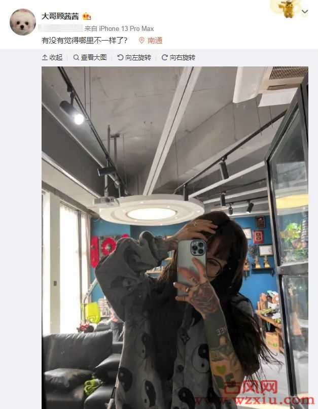 网红顾茜茜酷爱纹身花费2万3纹“般若”不愧是叫“大哥”的人