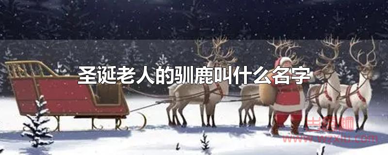 圣诞老人的驯鹿叫什么名字？