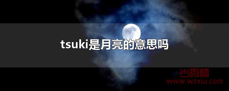 tsuki是月亮的意思吗?