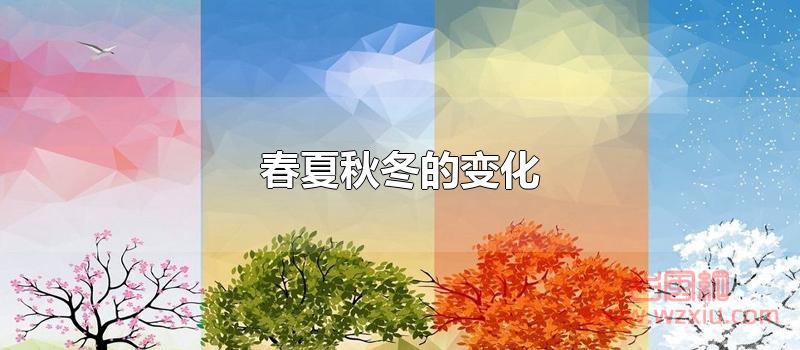 春夏秋冬的变化是什么？