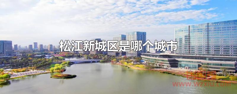 松江新城区是哪个城市?