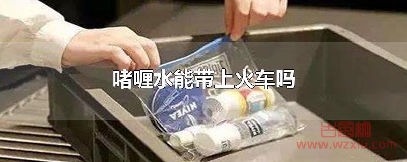 啫喱水能带上火车吗？