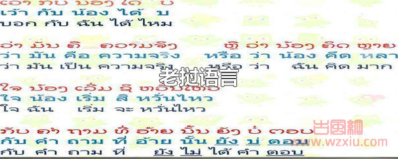 老挝语言 老挝语言属于什么语言?