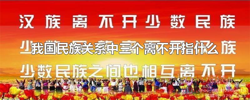 我国民族关系中三个离不开指什么？