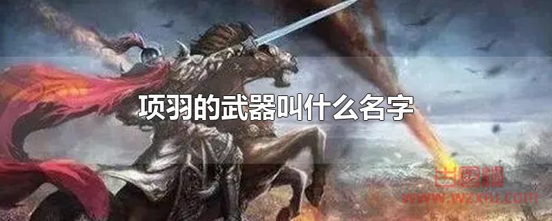 项羽的武器叫什么名字？