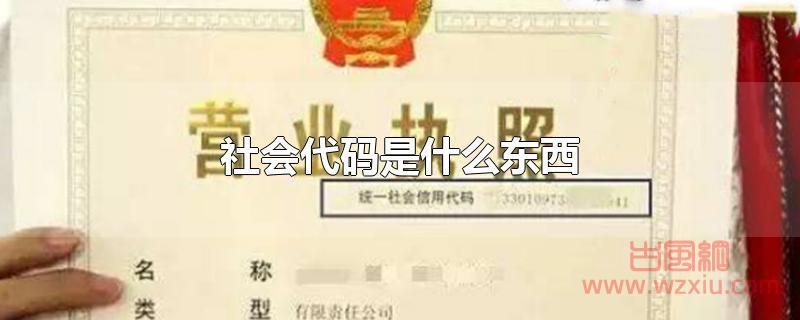 统一社会信用代码是什么东西？