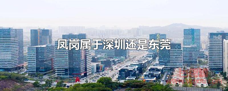 凤岗属于深圳还是东莞？