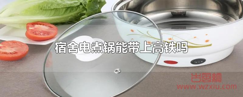 宿舍电煮锅能带上高铁吗 宿舍电煮锅能带上高铁吗?