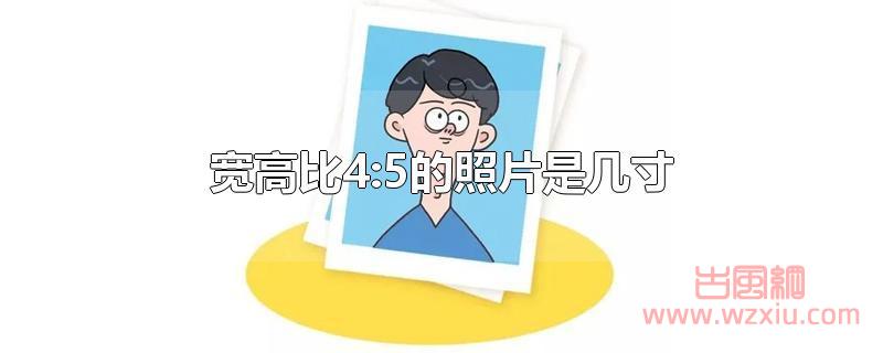 宽高比4:5的照片是几寸？