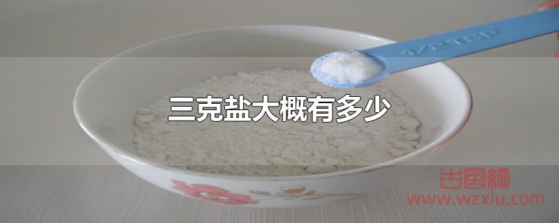 三克盐大概有多少 三克盐大概有多少?