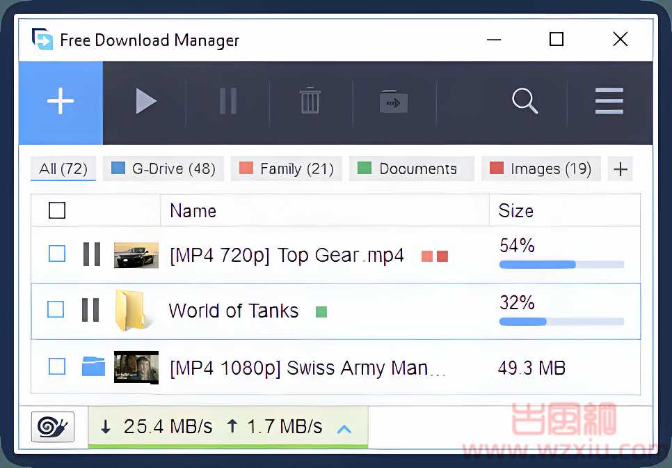 FDM免费下载神器Free Download Manager支持磁力bt种子下载