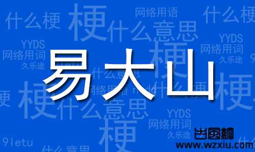 网络用语易大山是什么梗？有什么意思