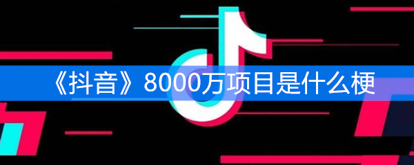 抖音8000万项目是什么梗?