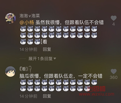 抖音虽然我也很懵但跟着队伍走不会错是什么梗？有什么意思？