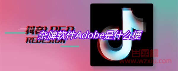 杂牌软件Adobe是什么梗？有什么意思？