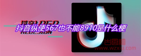 抖音纵使567也不能8910是什么梗？有什么意思？