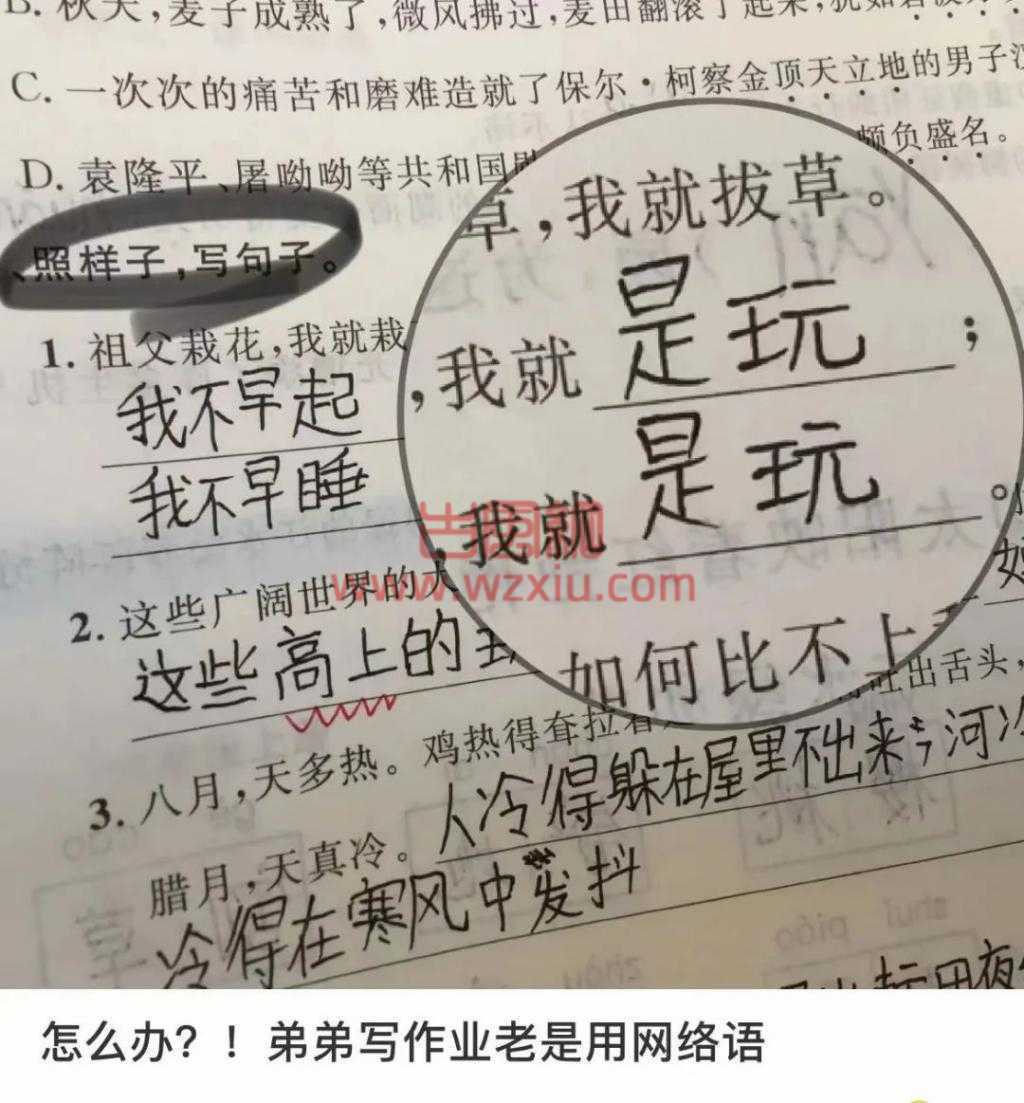 小学生把网络用语“栓 Q ”写进作文，语文老师血压飚升！