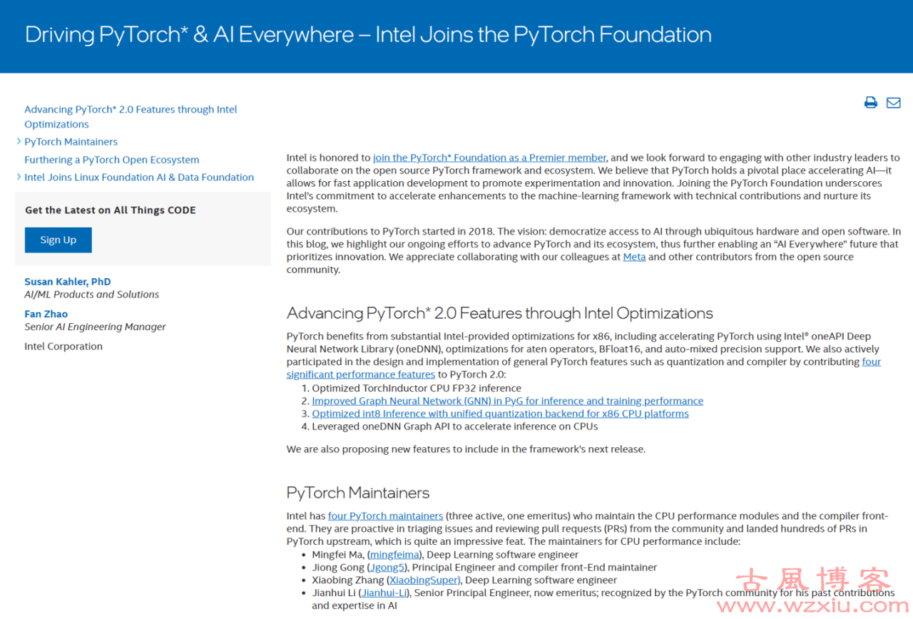 英特尔宣布加入 PyTorch 基金会：共同助力 AI 发展！